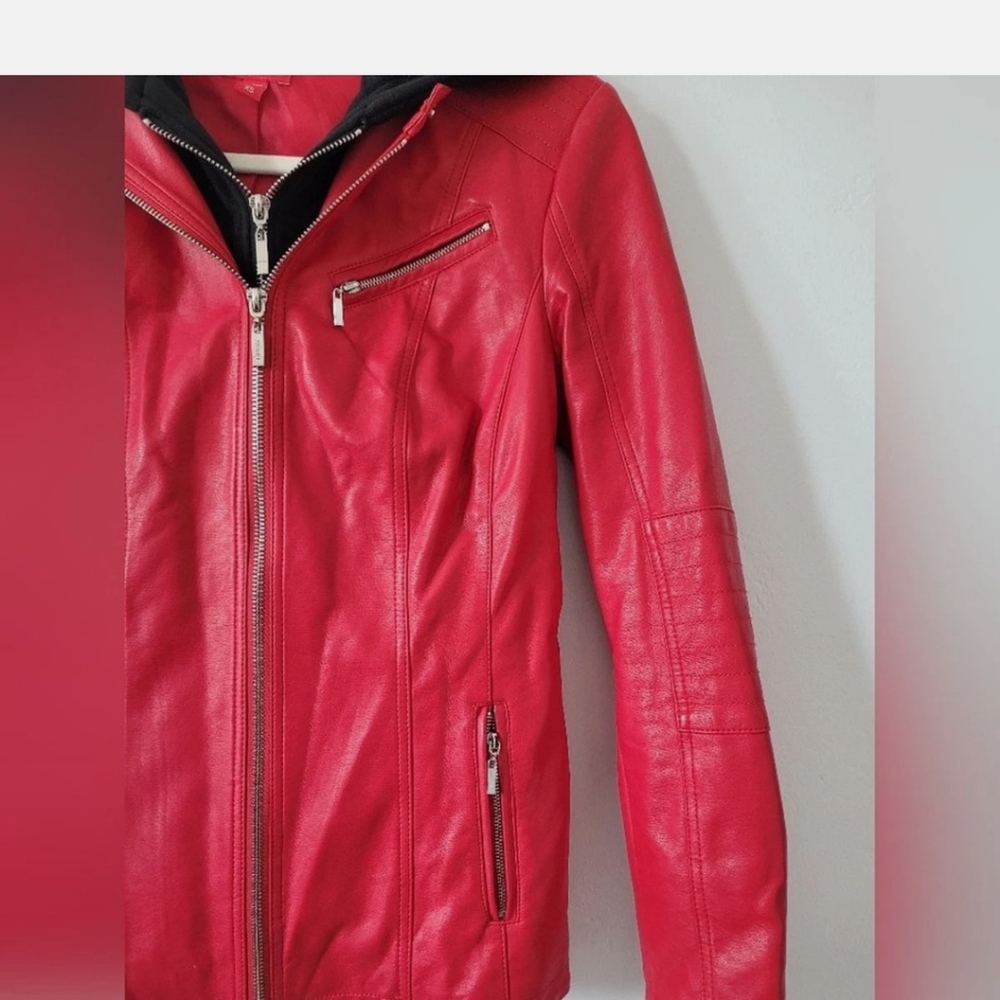 GUESS Leather Jacket - Picture 7 of 9